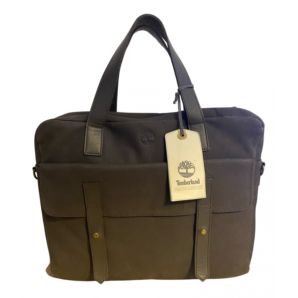 Leather bag Timberland Brown in Leather 